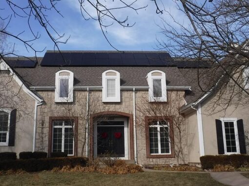 Rooftop Home Solar Array in Leawood, Kansas